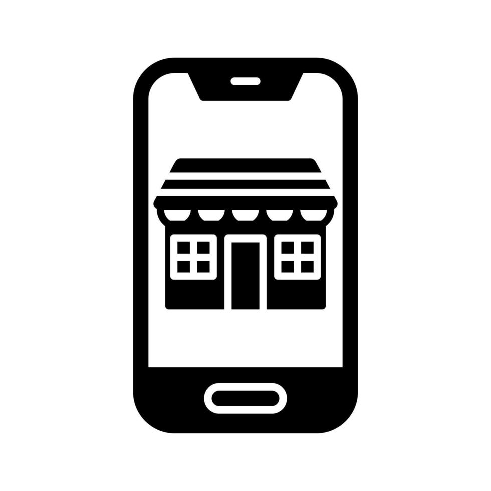 Mobile Store Vector Icon