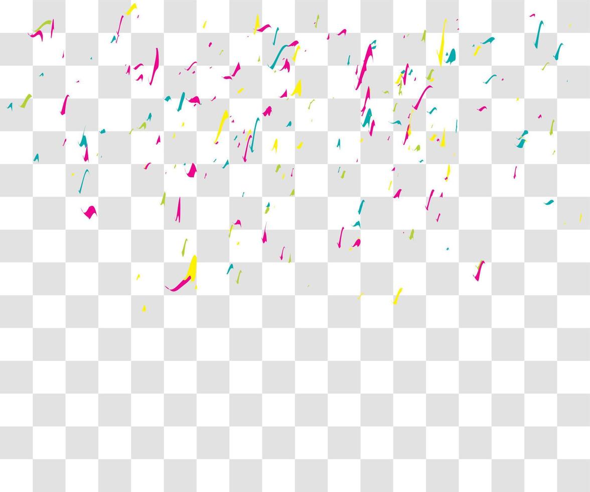 muchos pequeños confeti cayendo vector