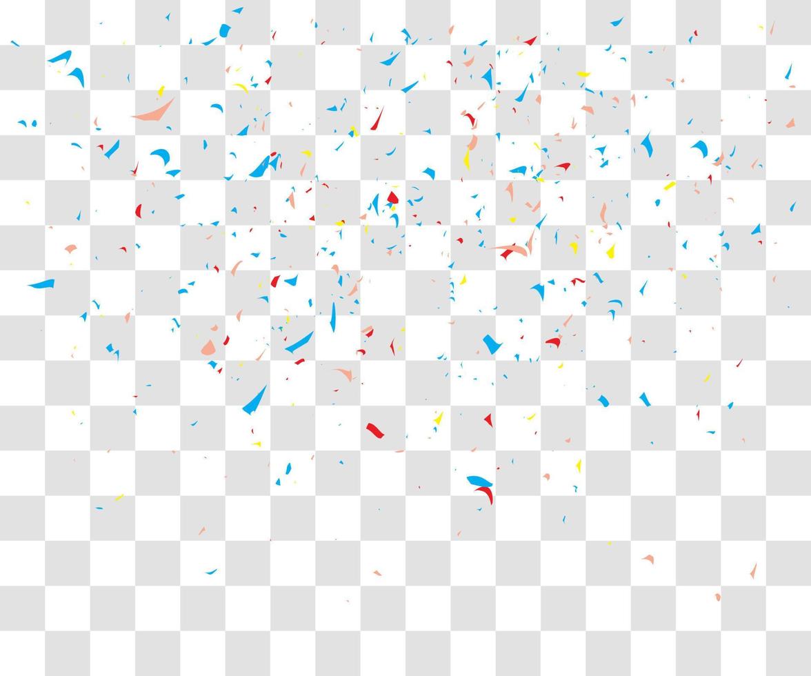 many falling tiny confetty vector
