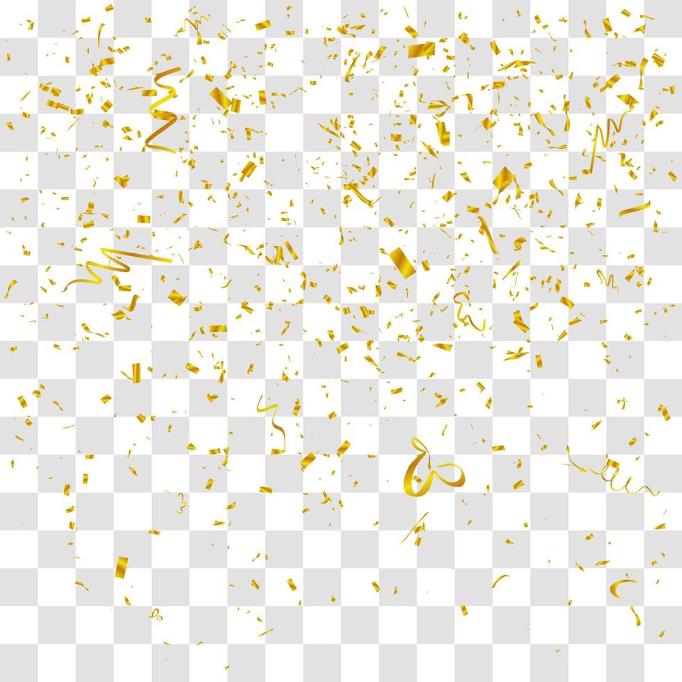 muchos pequeños confeti cayendo vector