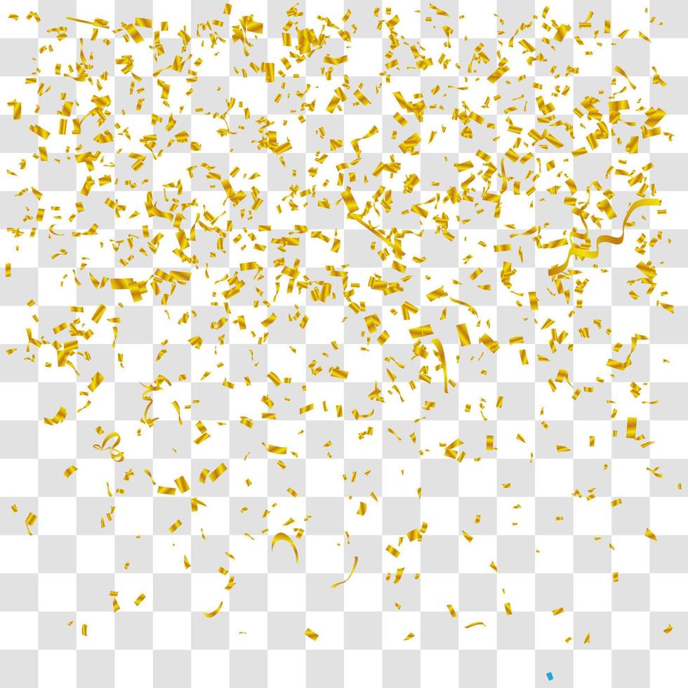 muchos pequeños confeti cayendo vector