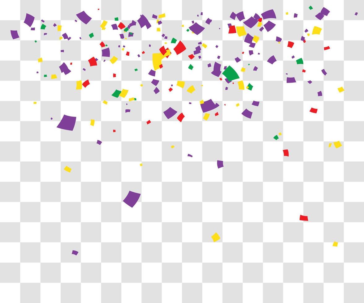 muchos pequeños confeti cayendo vector