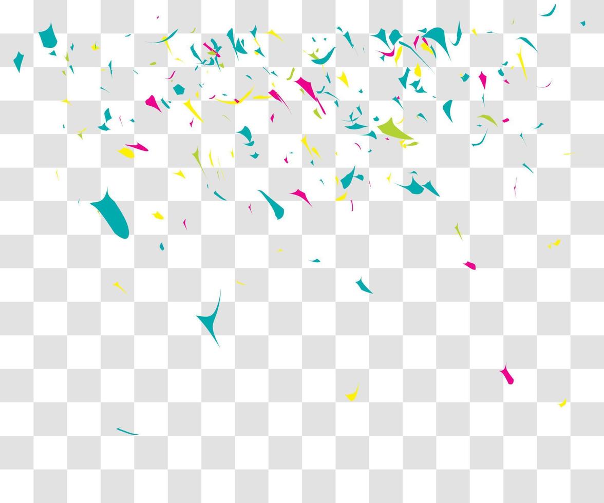 many falling tiny confetty vector