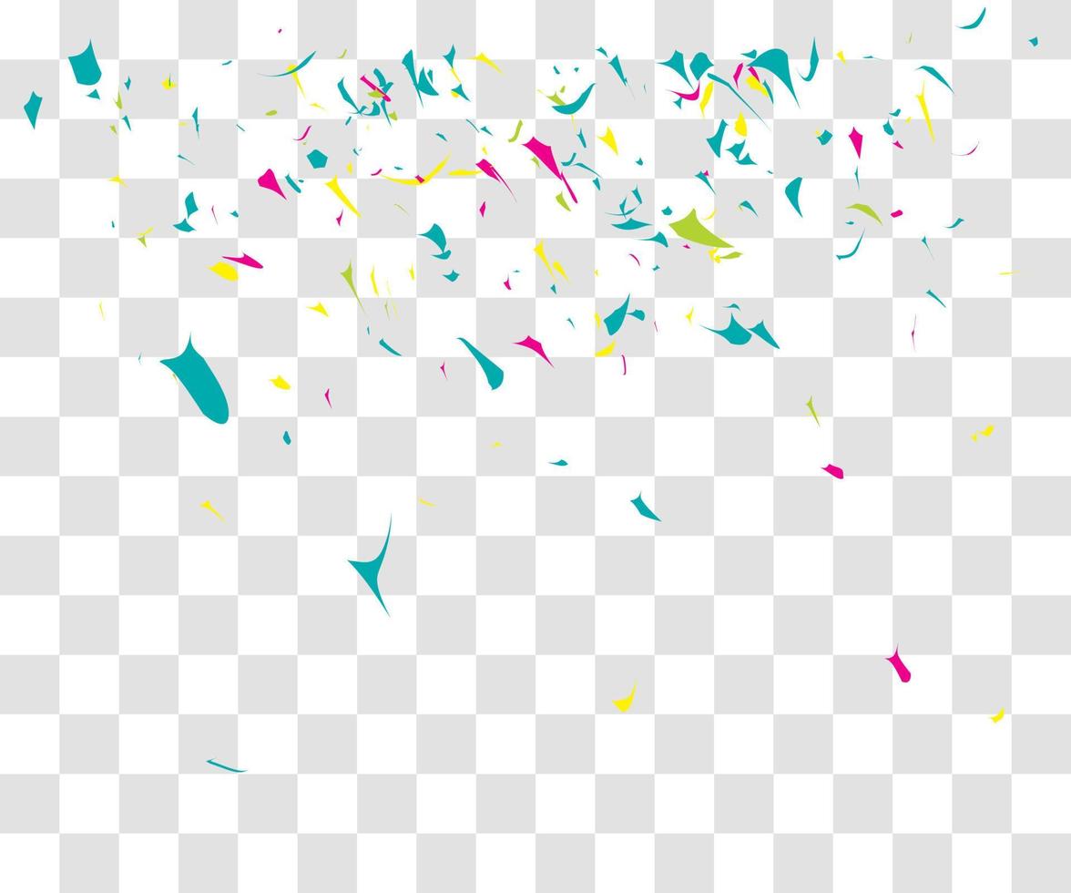 muchos pequeños confeti cayendo vector