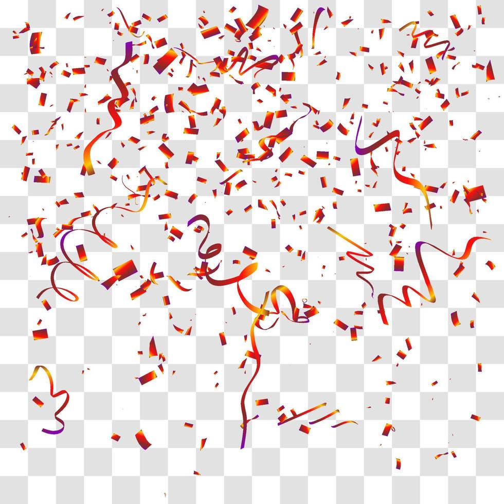 many falling tiny confetty vector