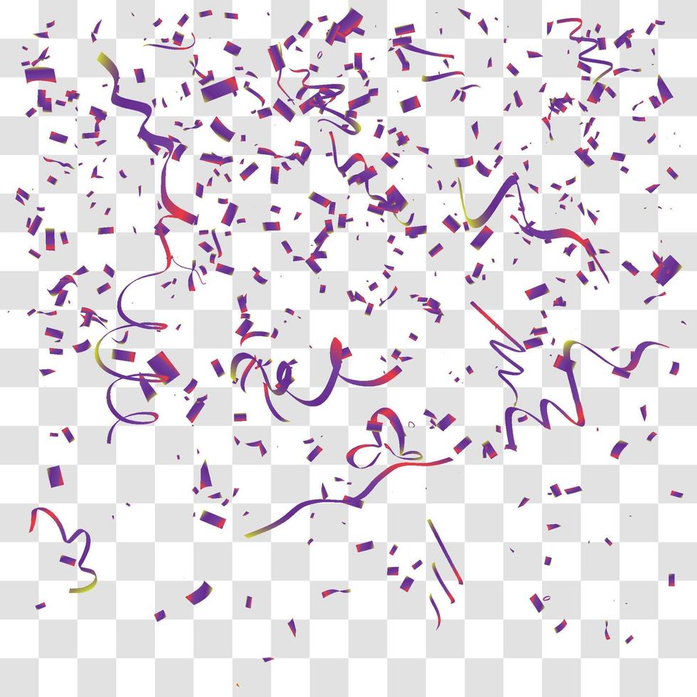 muchos pequeños confeti cayendo vector