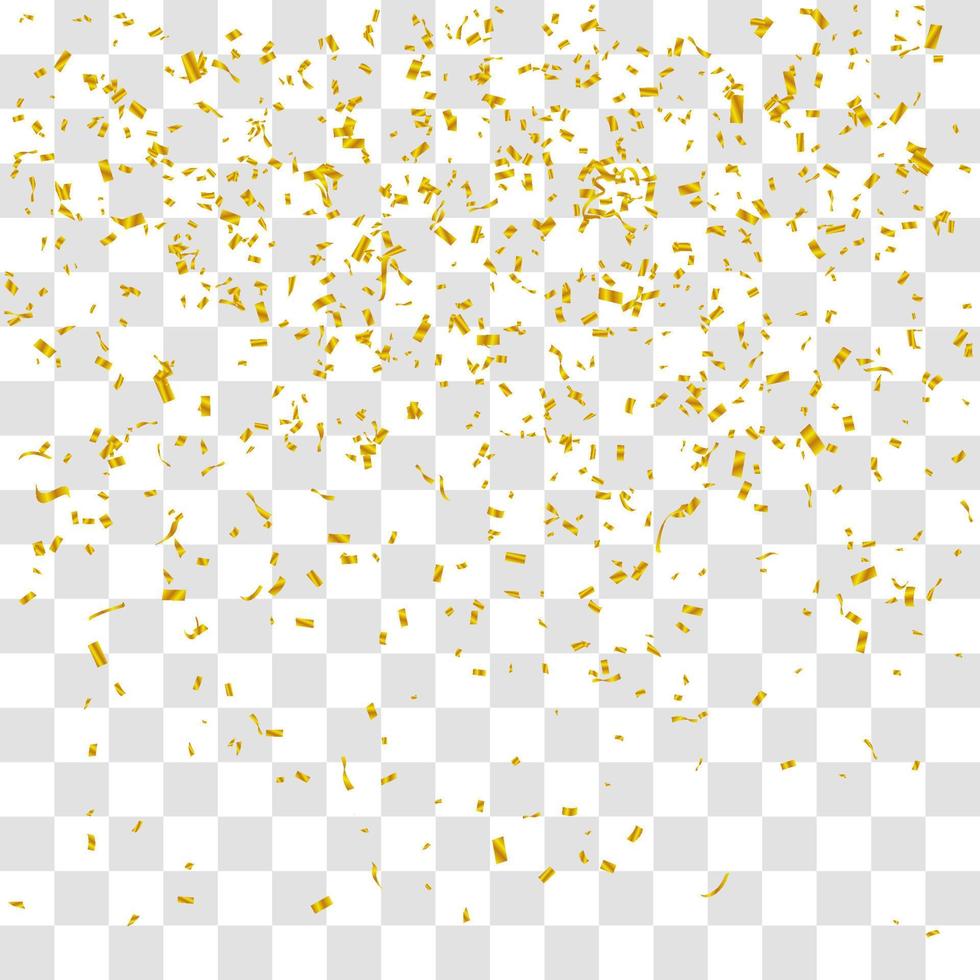 many falling tiny confetti vector