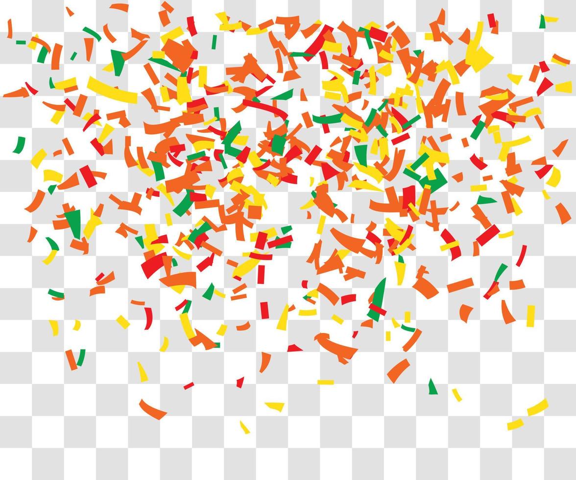 many falling tiny confetti vector