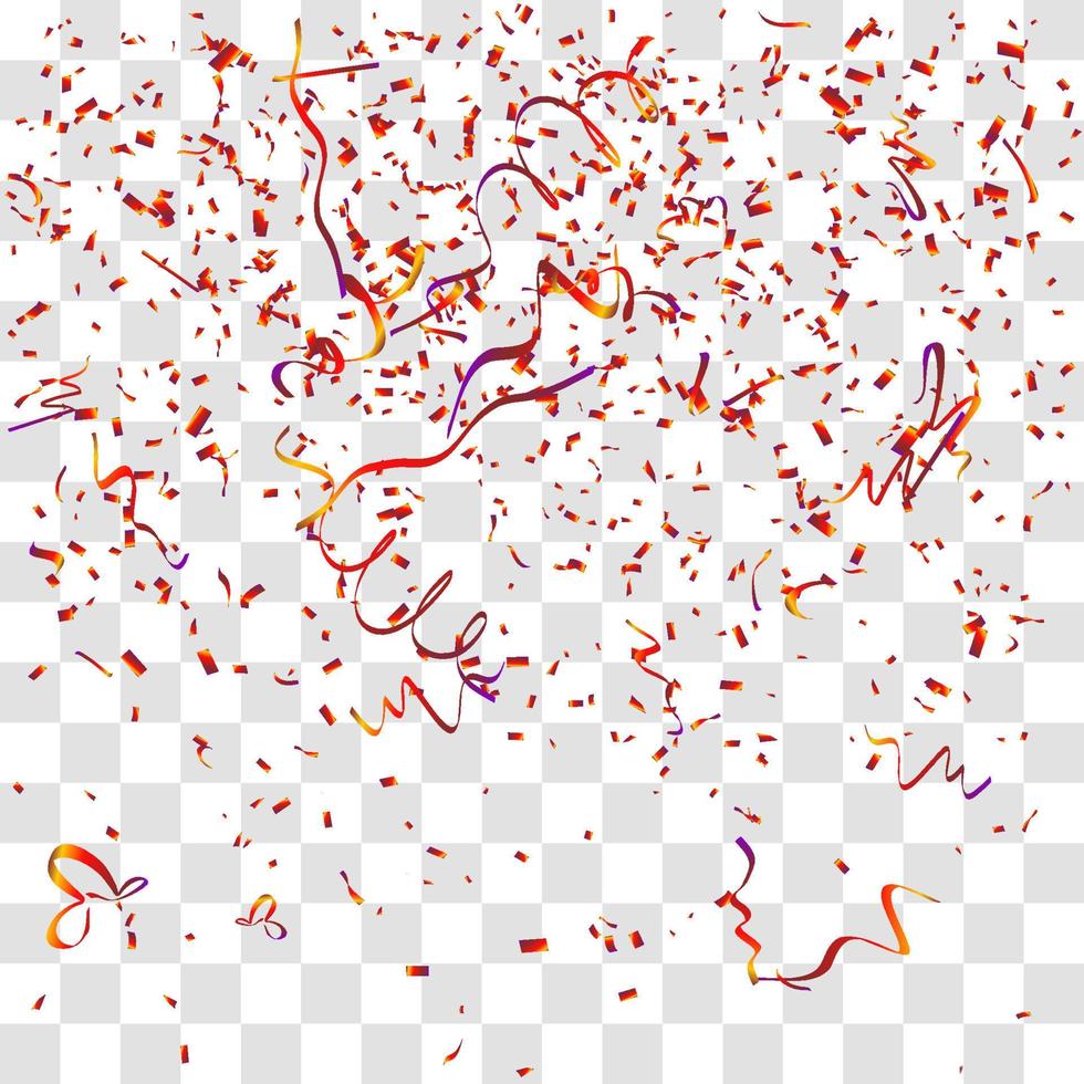 many falling tiny confetti vector