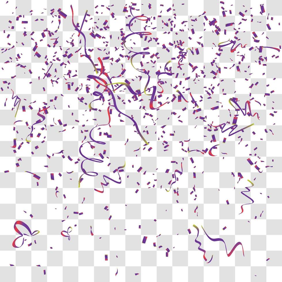 many falling tiny confetti vector