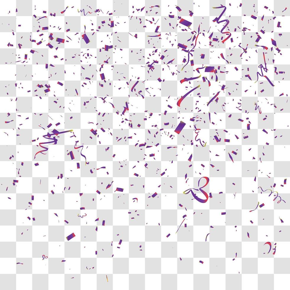 many falling tiny confetti vector