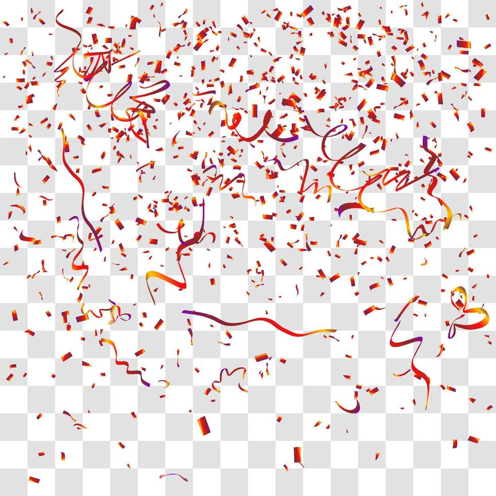 many falling tiny confetti vector