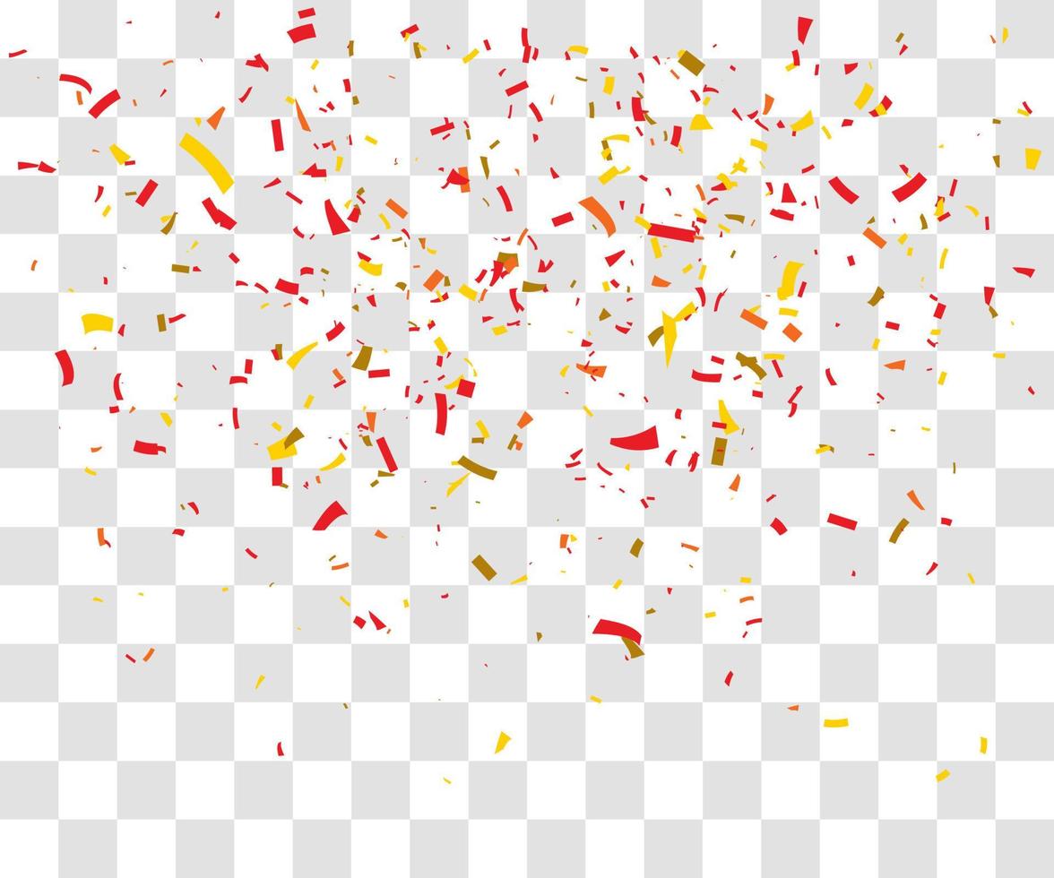many falling tiny confetti vector