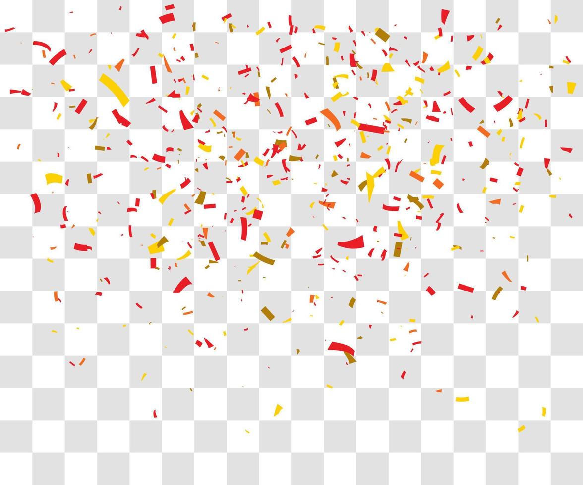 muchos pequeños confeti cayendo vector