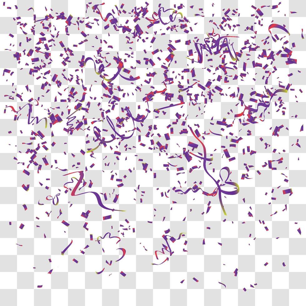 many falling tiny confetti vector