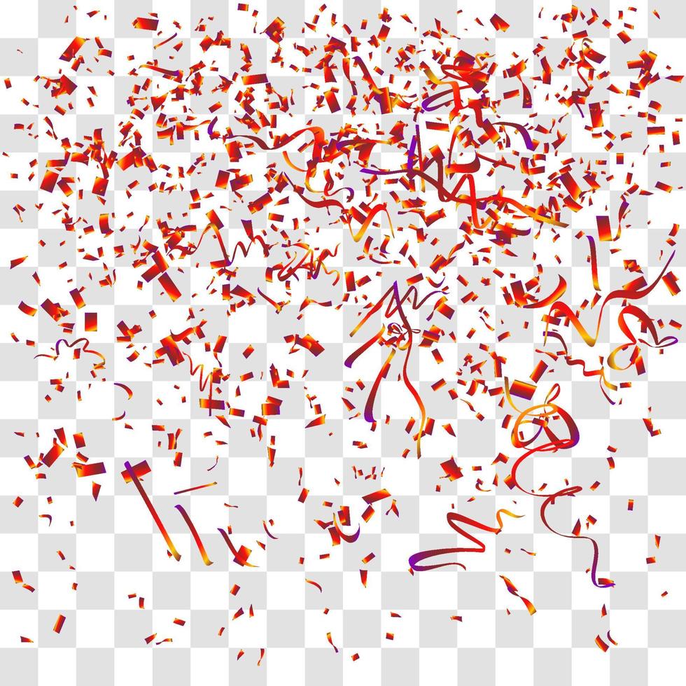 many falling tiny confetti vector