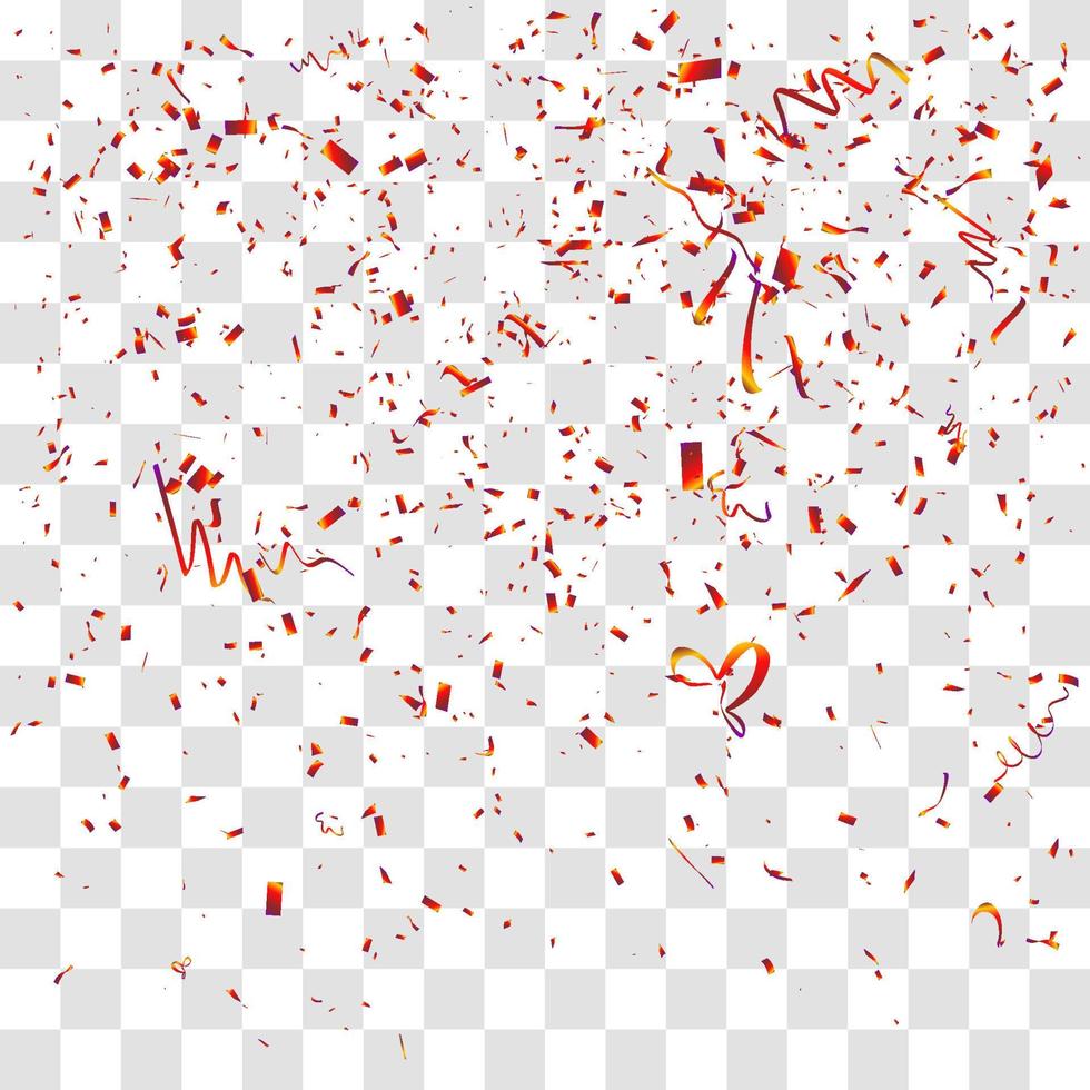 many falling tiny confetti vector