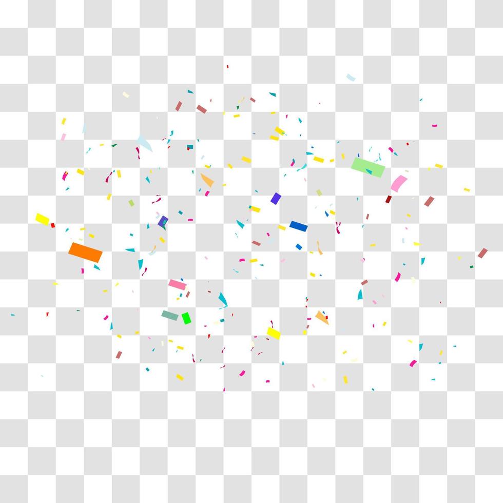 many falling tiny confetti vector