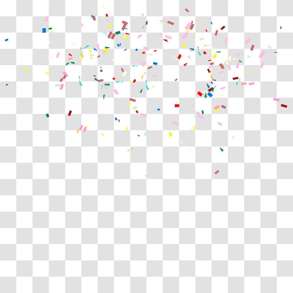 many falling tiny confetti vector