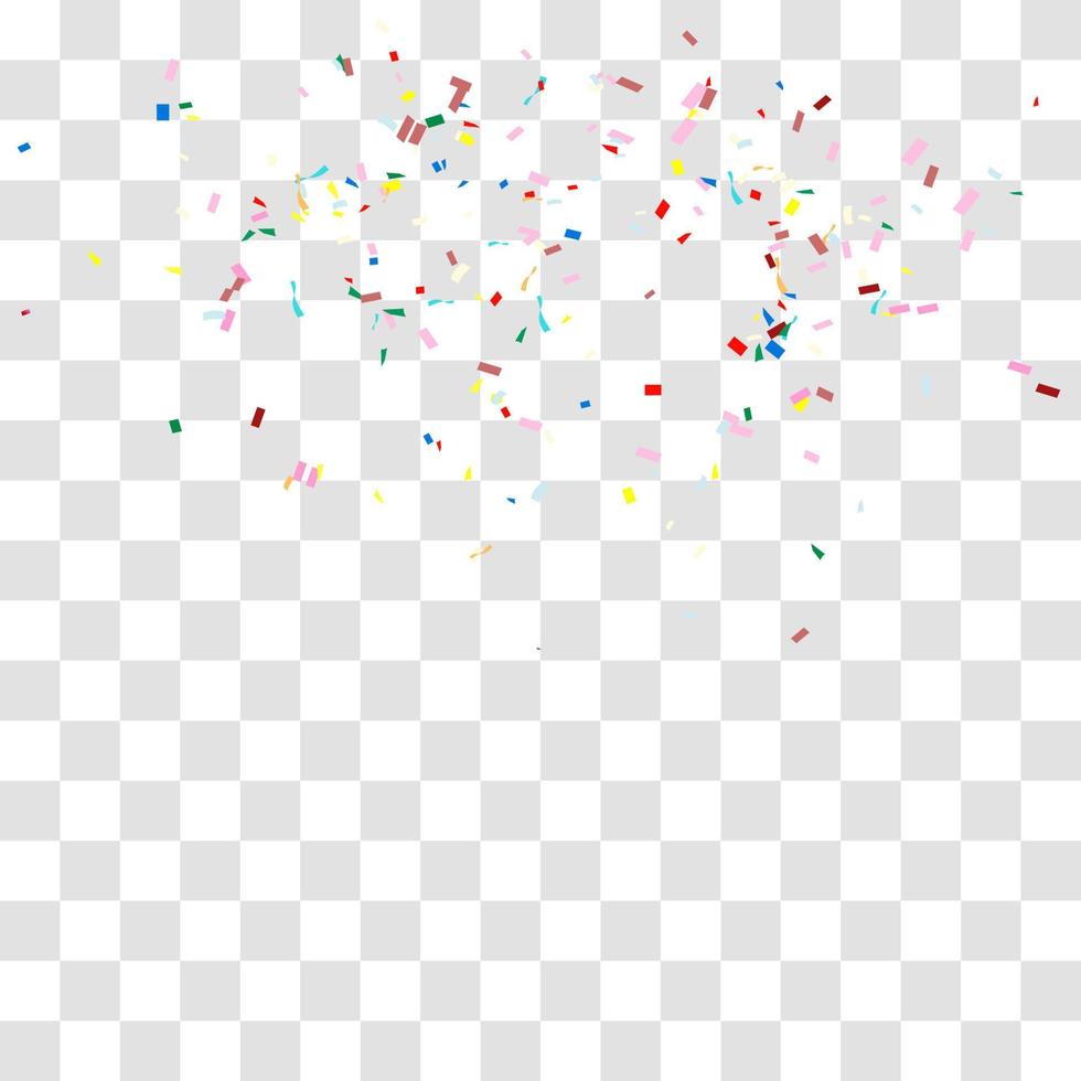 muchos pequeños confeti cayendo vector