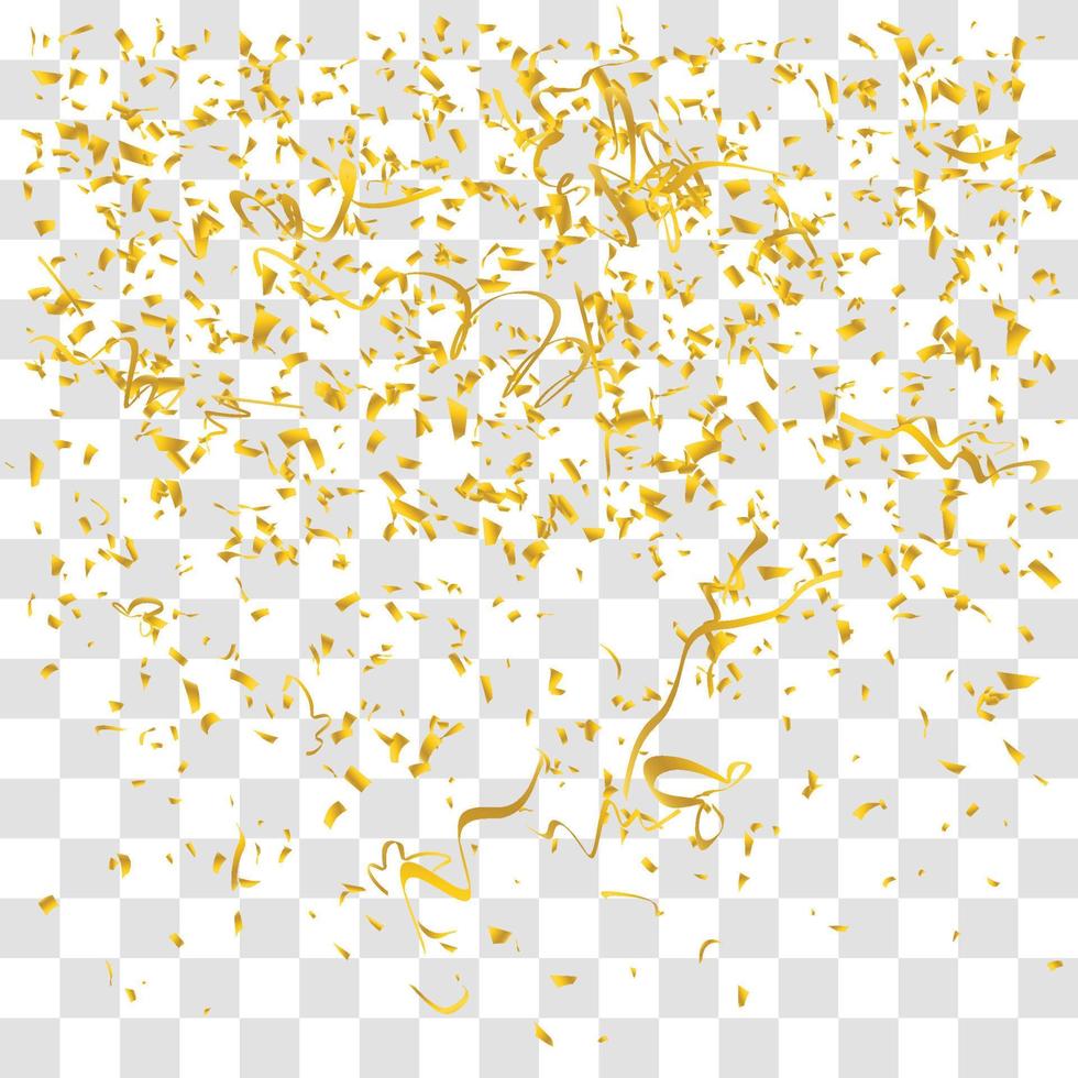 many falling tiny confetti vector