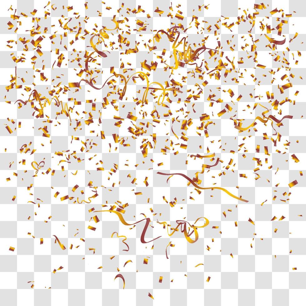 many falling tiny confetti vector