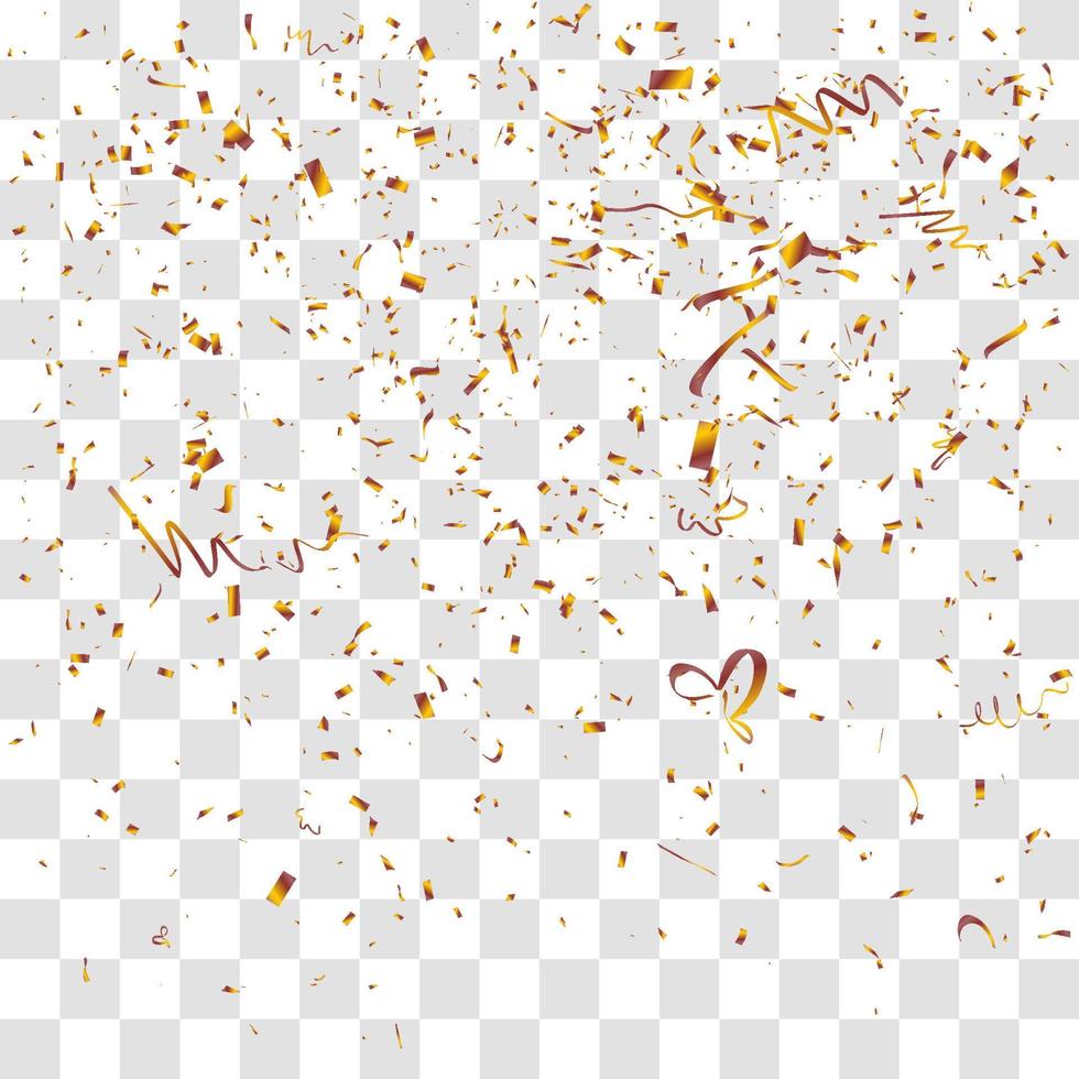 many falling tiny confetti vector