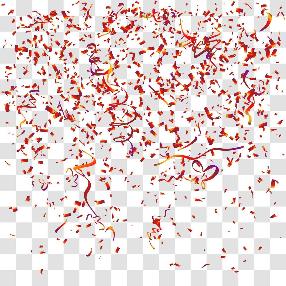 many falling tiny confetti vector