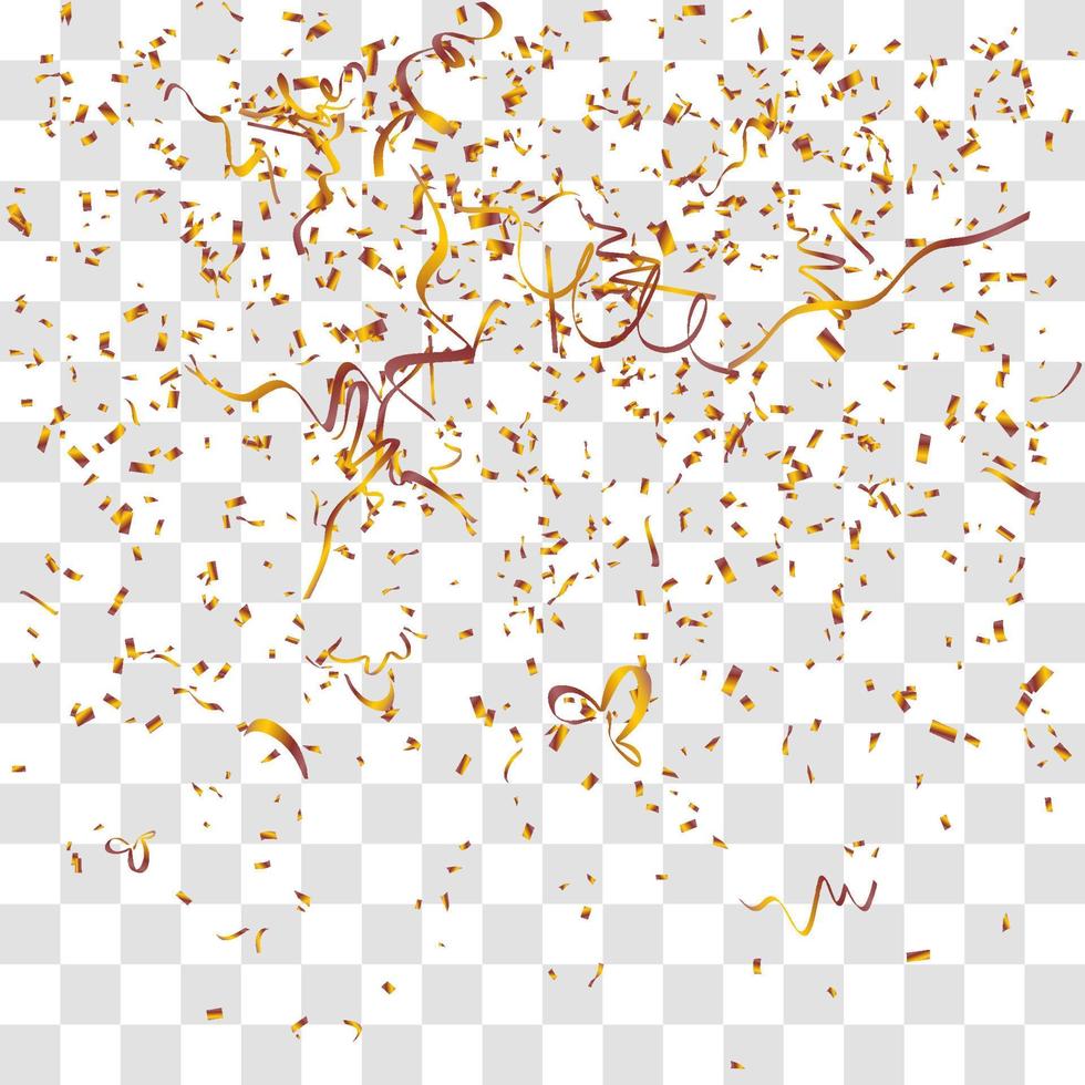 many falling tiny confetti vector
