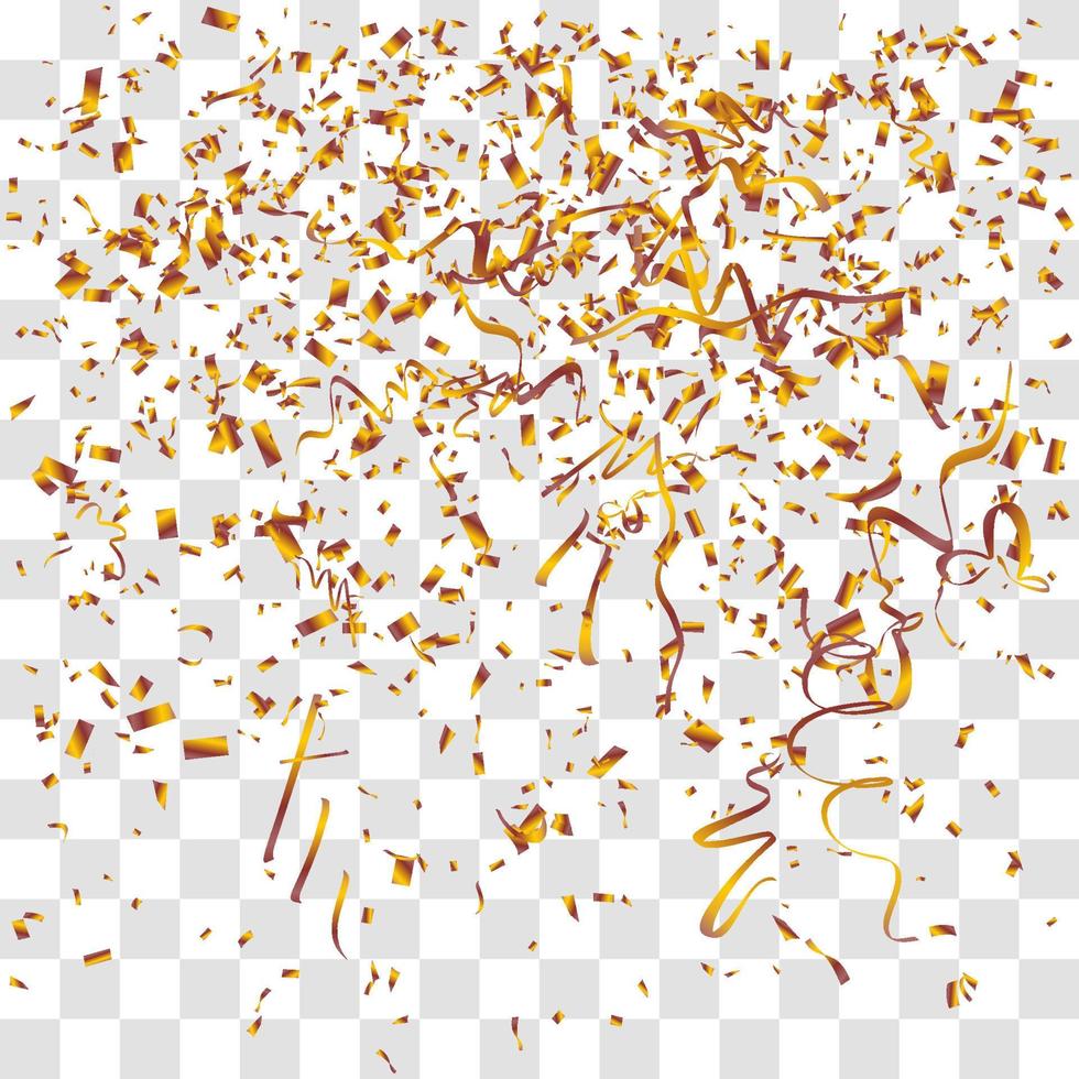 many falling tiny confetti vector