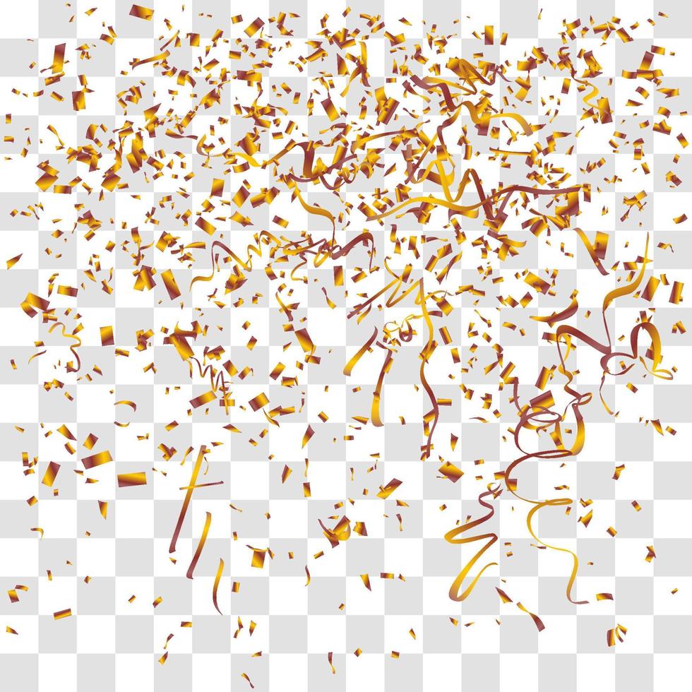 muchos pequeños confeti cayendo vector