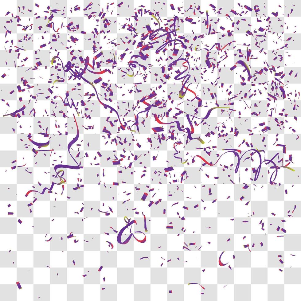 many falling tiny confetti vector