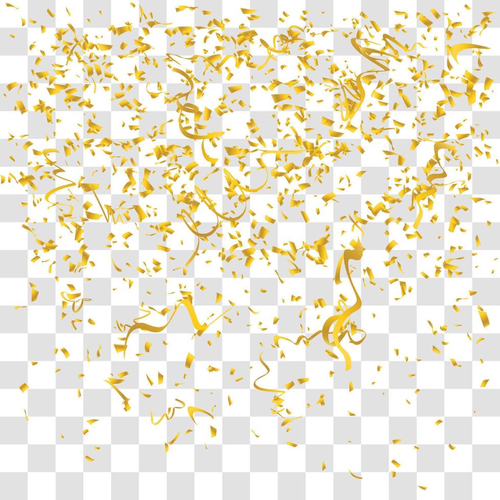 muchos pequeños confeti cayendo vector