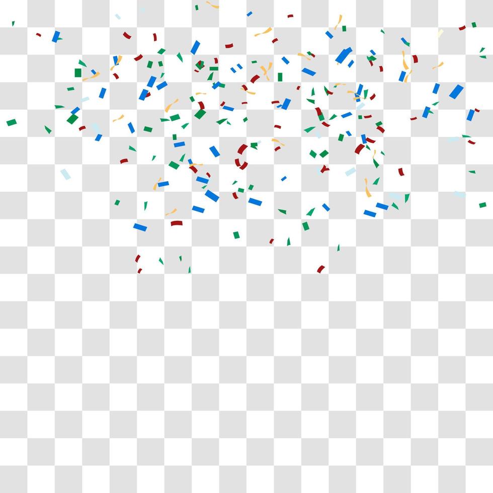 many falling tiny confetti vector