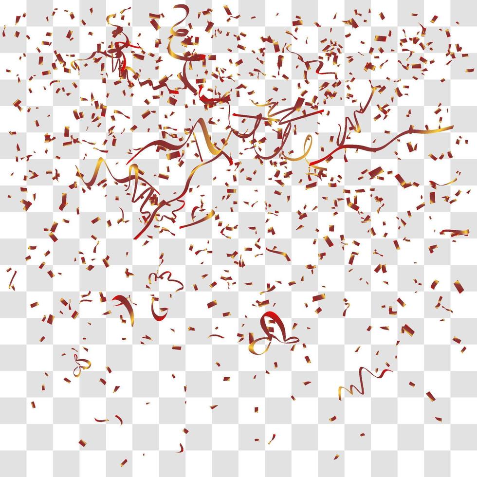 many falling tiny confetti vector