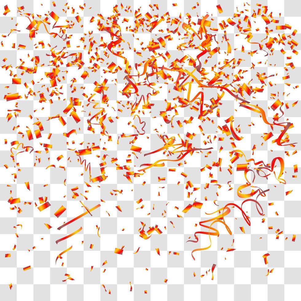 many falling tiny confetti vector