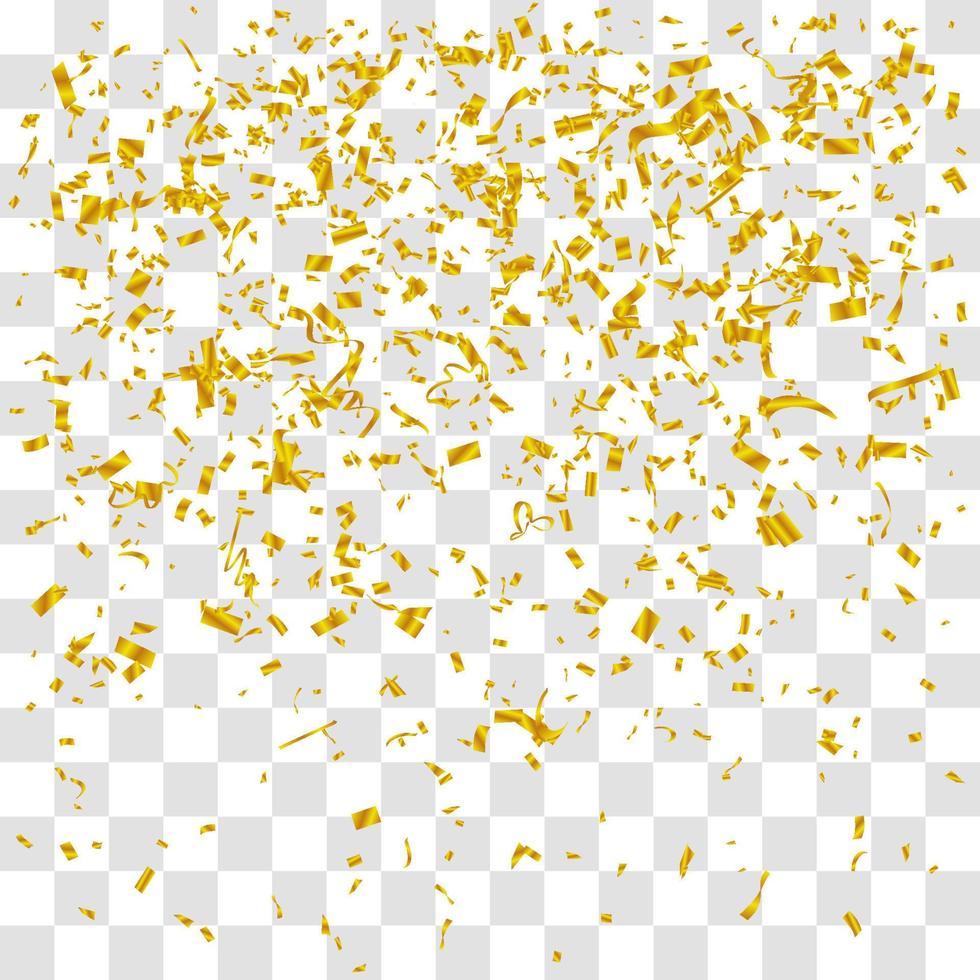 many falling tiny confetti vector