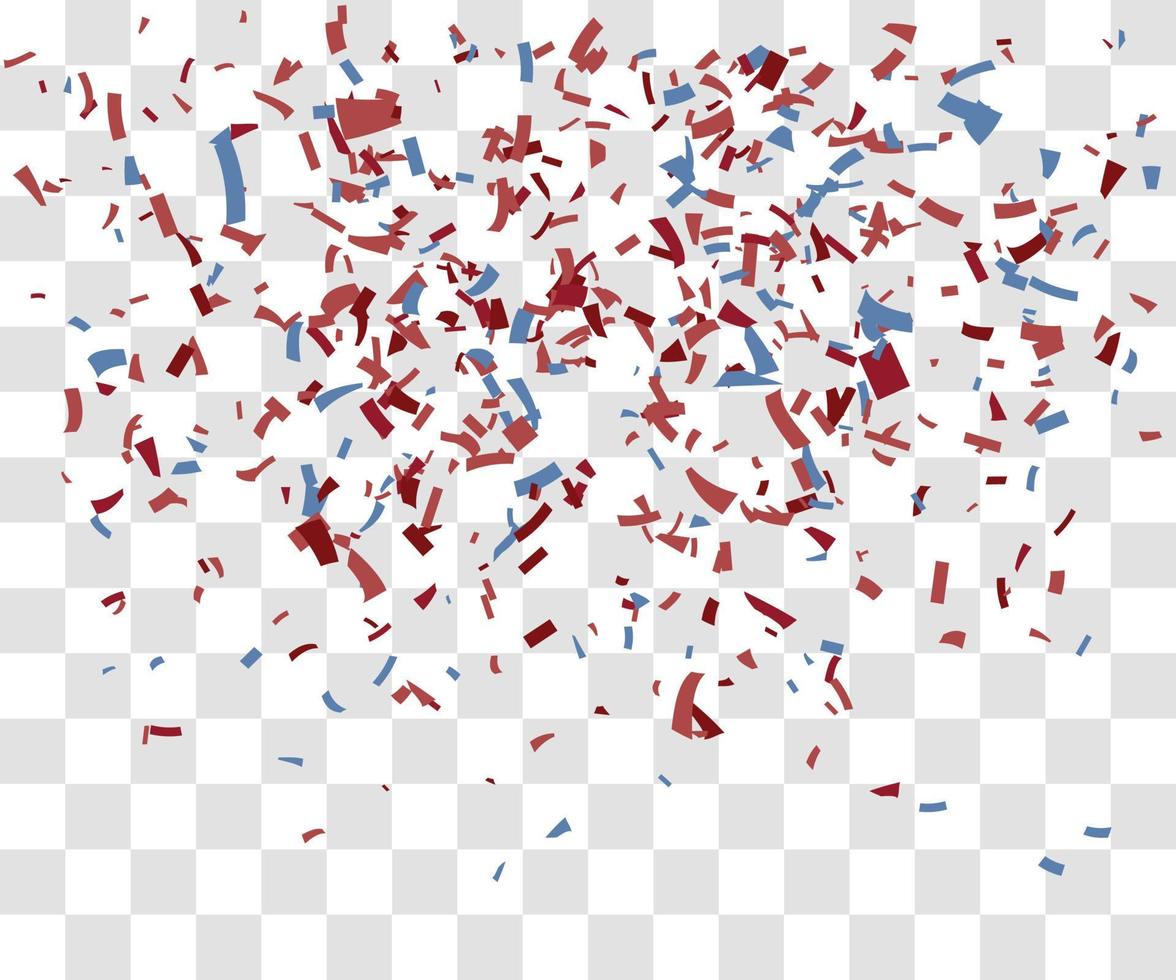 muchos pequeños confeti cayendo vector