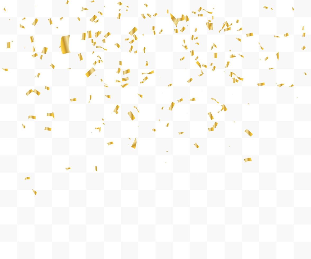many falling tiny confetti vector