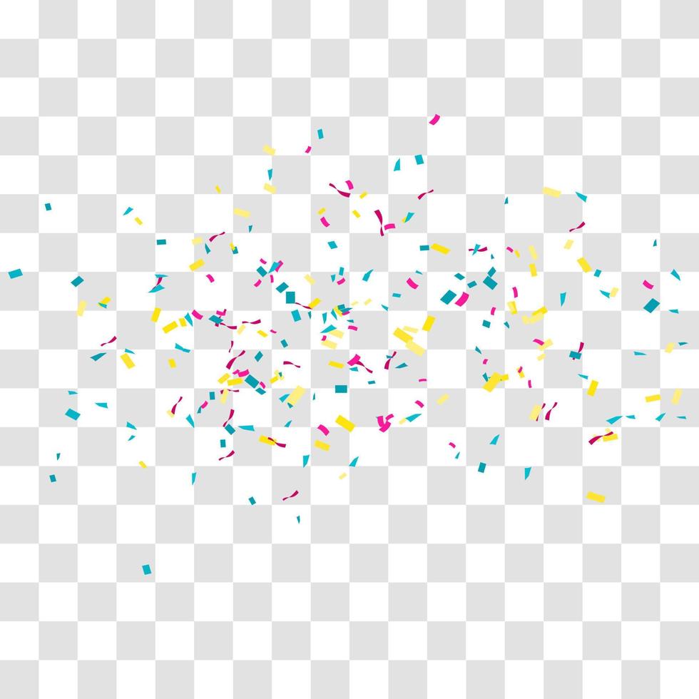 muchos pequeños confeti cayendo vector