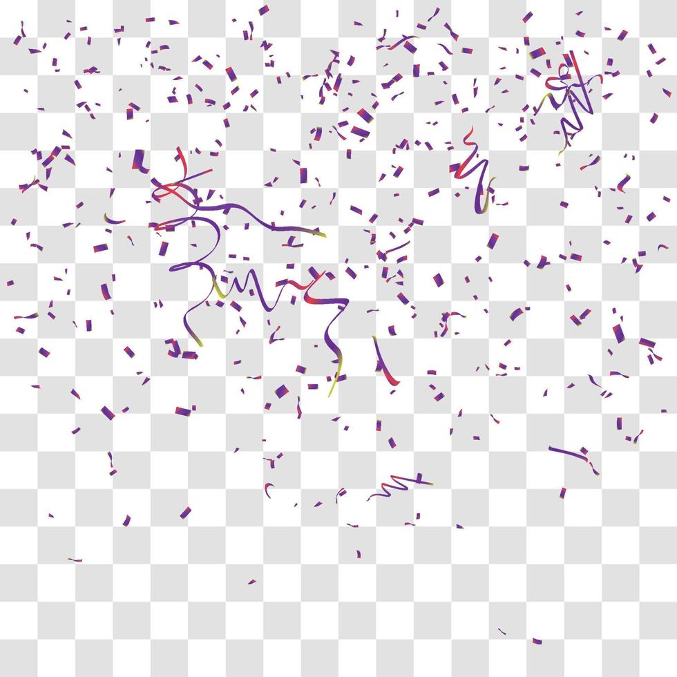 many falling tiny confetti vector