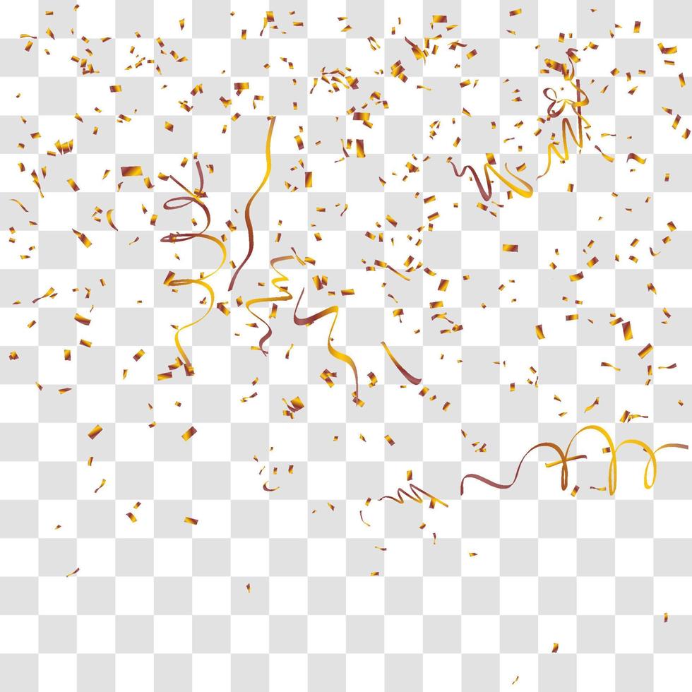 many falling tiny confetti vector