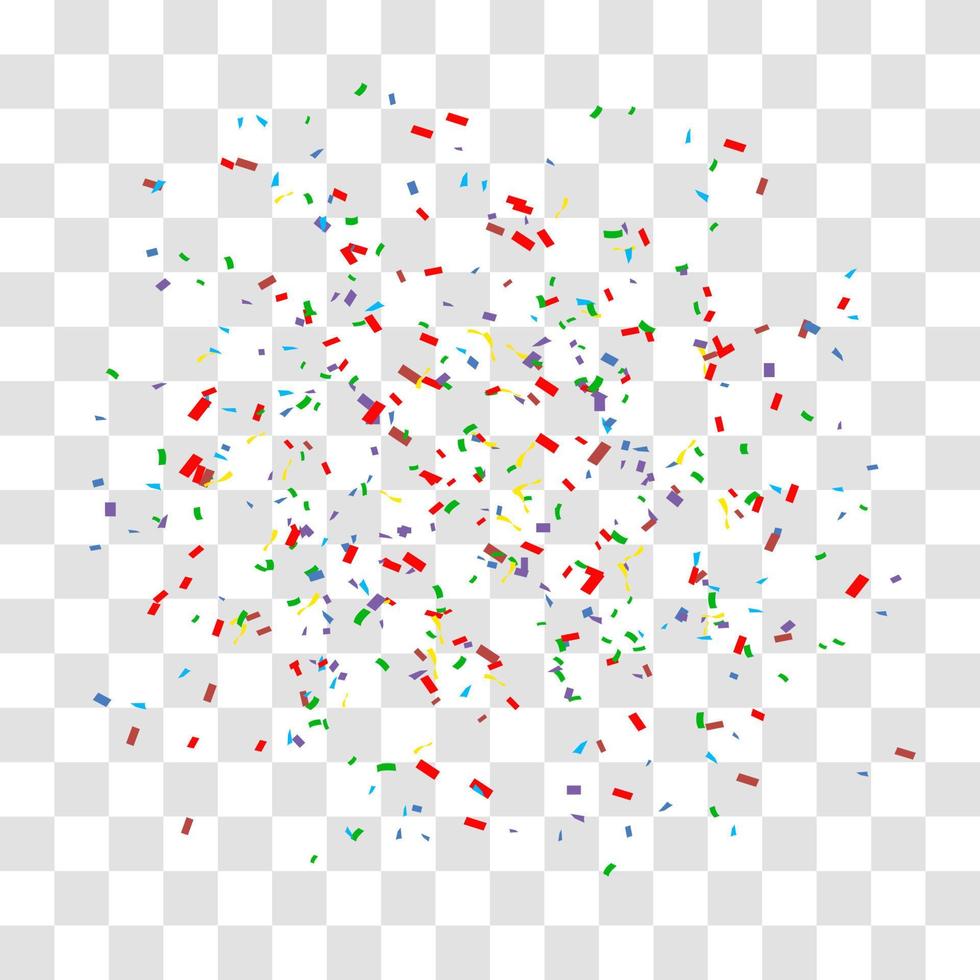many falling tiny confetti vector