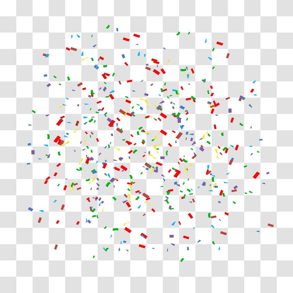 muchos pequeños confeti cayendo vector