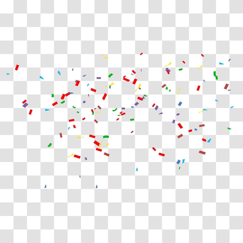 muchos pequeños confeti cayendo vector