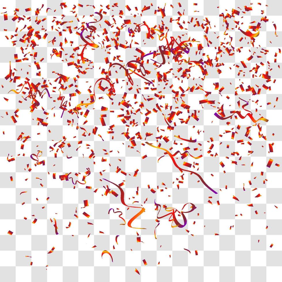 many falling tiny confetti vector