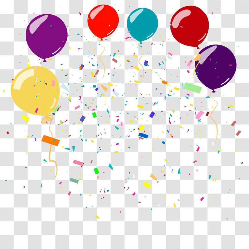 many falling tiny confetty vector