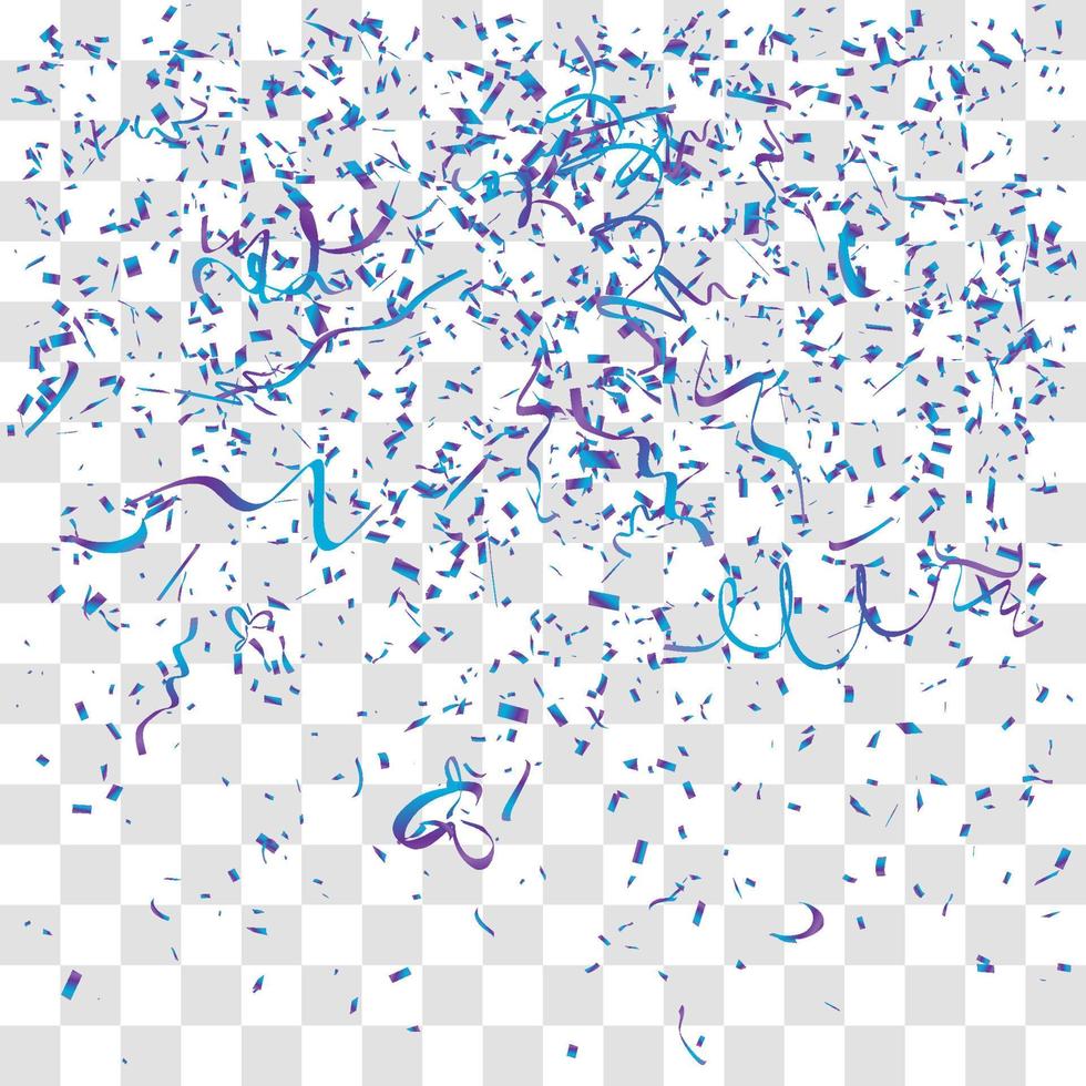 many falling tiny confetti vector