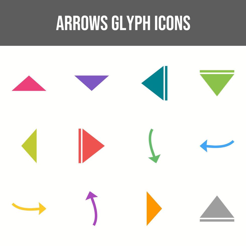 Beautiful Arrows vector icon set