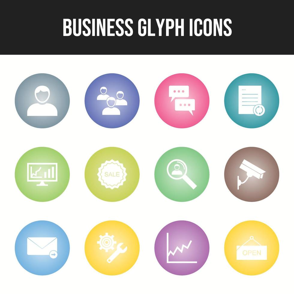 Beautiful Business vector icon set